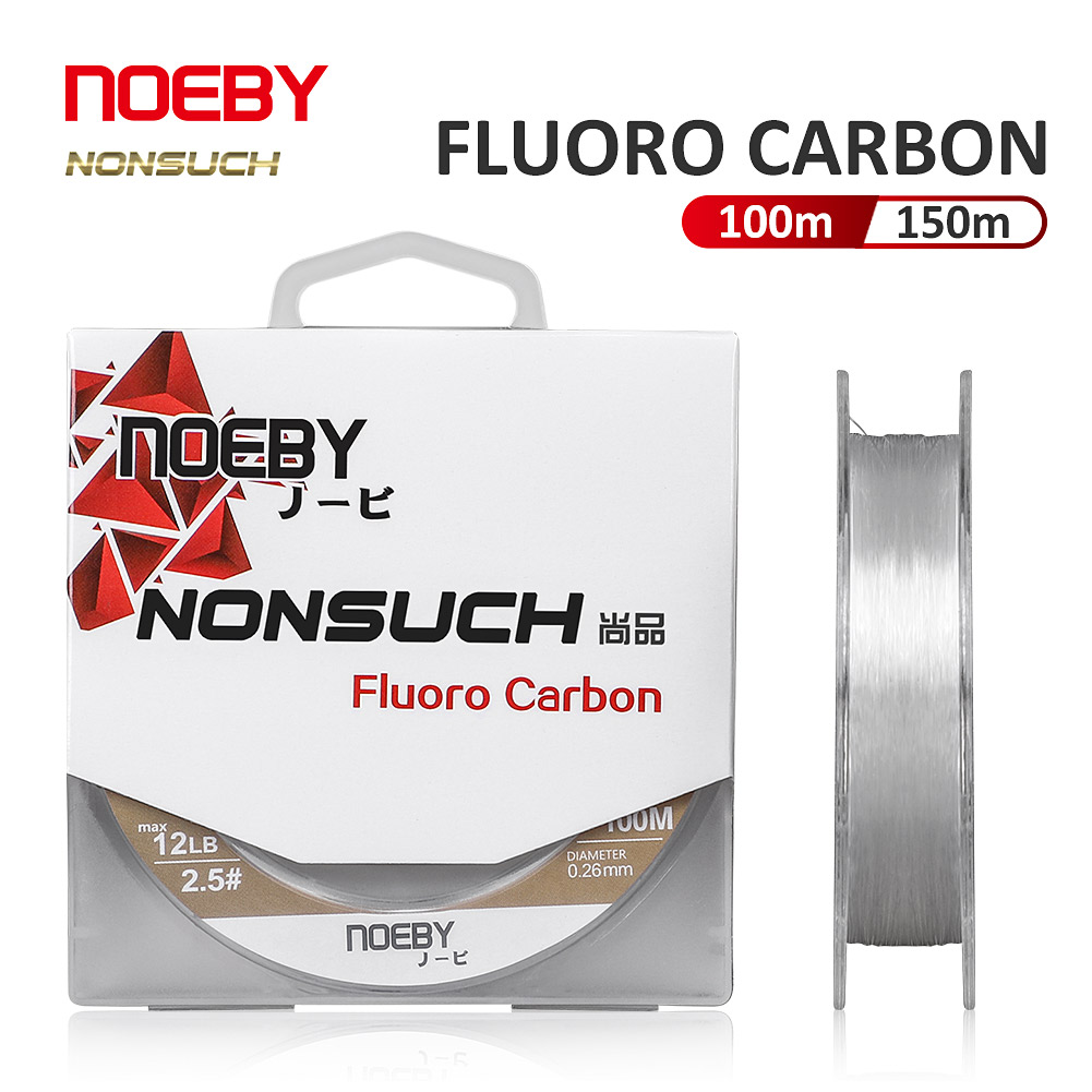 Fluorocarbon Line - Noeby-Fluorocarbon Coating Vislijn, Koolstofvezel Leiderlijn, Karper,
